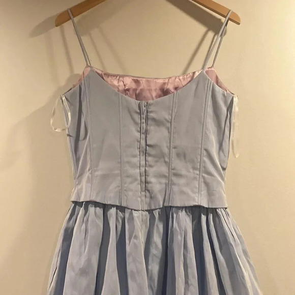 JESSICA McClintock Gunnesax sz 11/12 acetate gown with netted skirting under - Picture 3 of 8